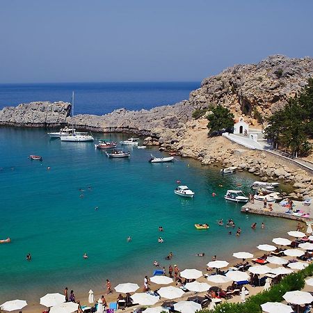 Lindos Allure Villa With Jacuzzi And Acropolis View!!! المظهر الخارجي الصورة