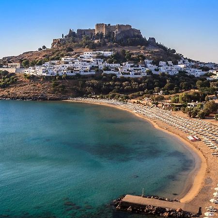Lindos Allure Villa With Jacuzzi And Acropolis View!!! المظهر الخارجي الصورة