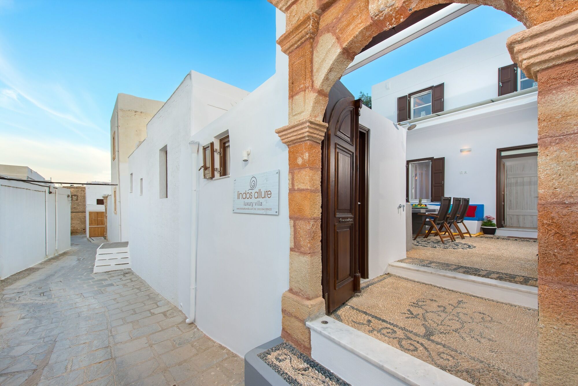 Lindos Allure Villa With Jacuzzi And Acropolis View!!! المظهر الخارجي الصورة